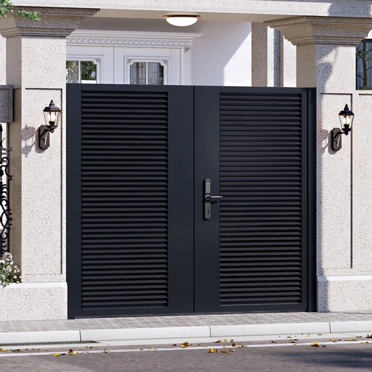 Smart Retractable Safety Gate Backyard Welcome Tall Gate For Sale Aluminum Fence Gate
