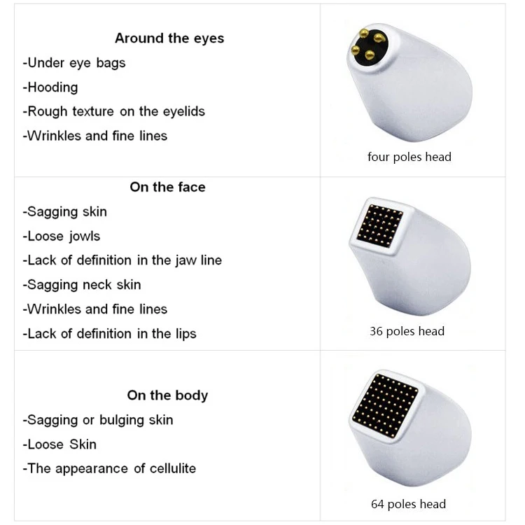 Excellent high frequency facial lifting fractional radio frequency machine needle-free biopolar rf for skin tightening