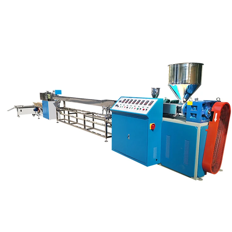 high speed 3 colors pp straw extrusion making machine for sale