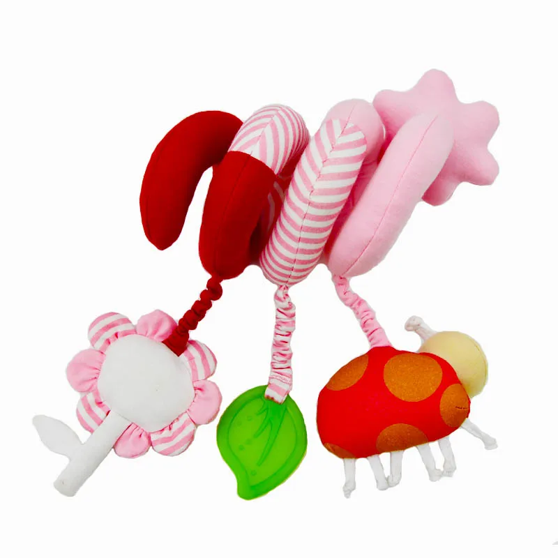 New arrival Newborn infant stroller toys baby crib mobiles bed hanging plush flower toys crib mobile Spiral toys
