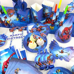 Spiderman Birthday Party Decorations Candy Gift Cupcake Box Kids Superhero Party Supplies Spider-Man