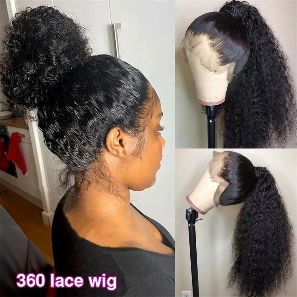 Lace Front Wigs For Black Women Kinky Curly Glueless Full Lace Wigs Raw Brazilian Human Hair Lace Frontal Wigs Human Hair