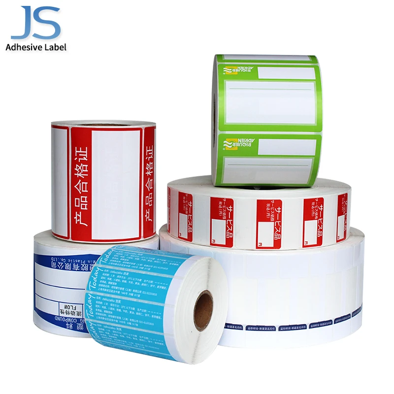 
Custom logo thermal shipping label barcode sticker roll print paper 
