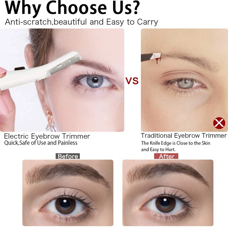  beauty tool facial dermaplan face lip cheeks women non-vibrating led light fashion painless high quality pretty eyebrow shaver 