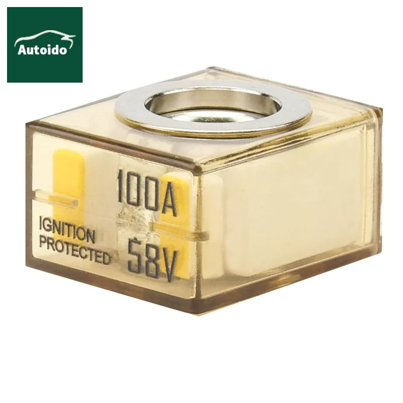 Battery Terminal Fuse 100A MRBF Terminal Fuse 5183 Marine Rated Battery Fuses 58V DC Maximum IP66