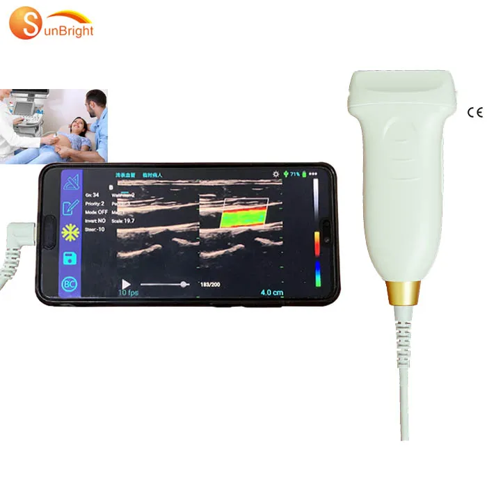 Hospital linear Probes Smartphone USB color Doppler Probe Portable Ultrasound Probe