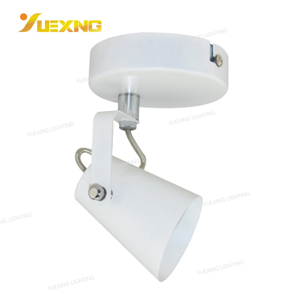 Unique Design Single Holder Iron Indoor Round White Halogen Bulb GU10 Wall Lamp Spot Light