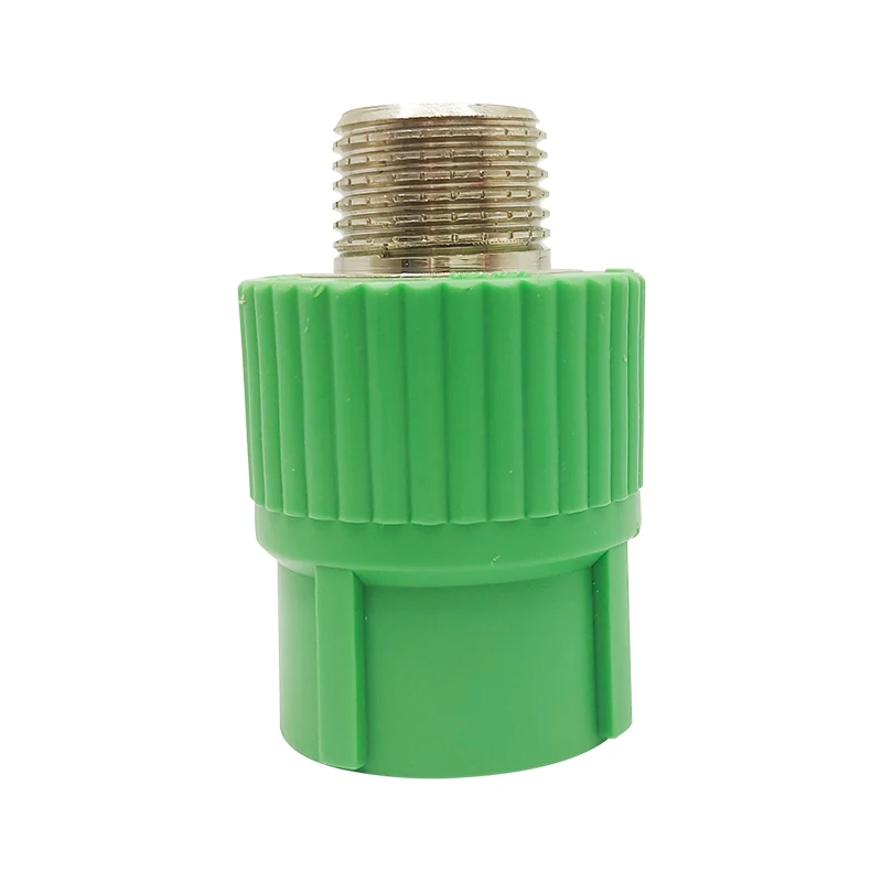 Manufacture Plastic 20-160mm Water Tube Ppr Connector Injection Ppr Pipe Fitting Male Thread Ppr Fitting