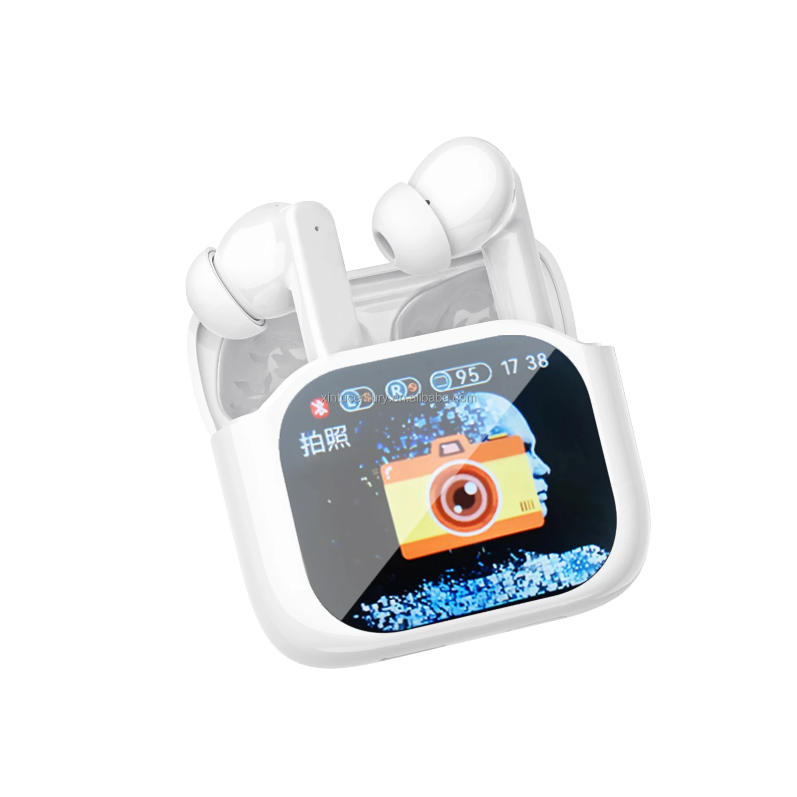 2024 New Auriculares Wireless Earphone ANC Earbuds LED Display Touch Screen Waterproof Ecouteur gaming in-ear headphones