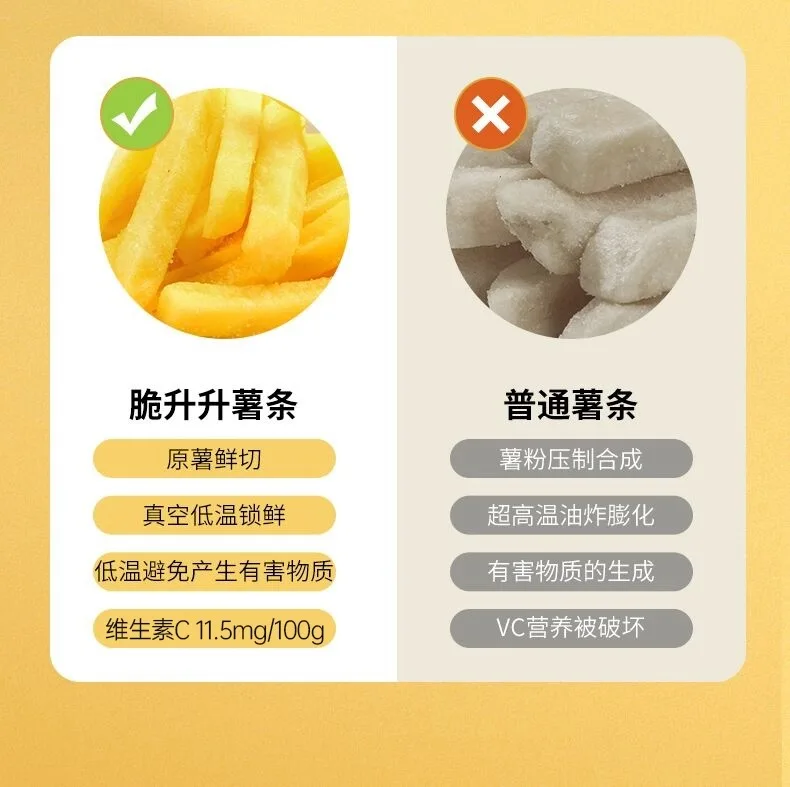 Wholesale potato sticks 40g Chinese food exotic snacks VF 8 flavors Crispy French Fries potato sticks chips