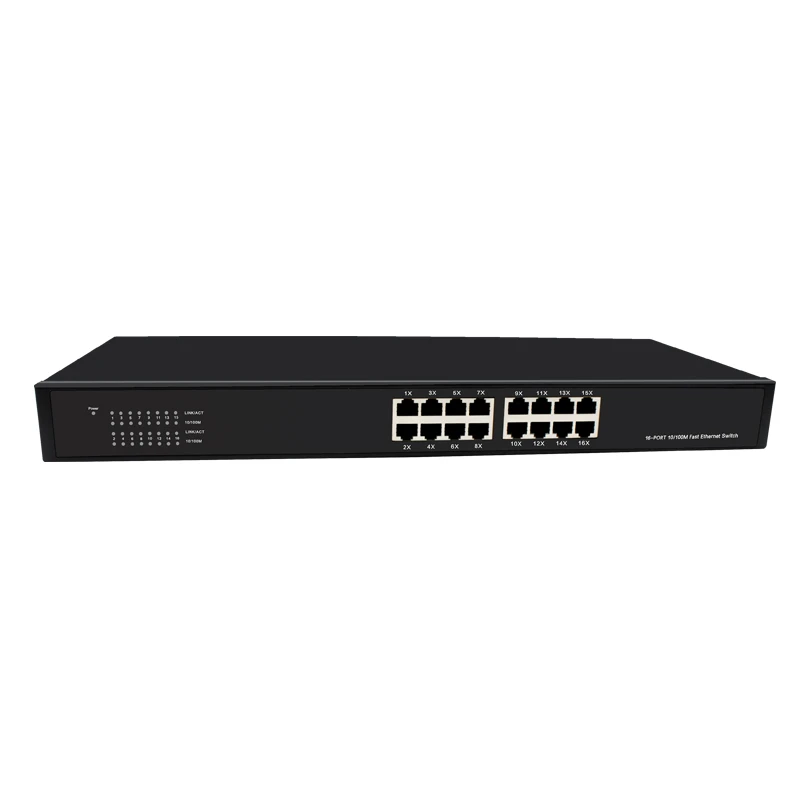 16p 10/100/1000M rack mount switch 19'Metal case Ethernet Switch Internal Power Supply  Fast Rack-moun Ethernet Switch