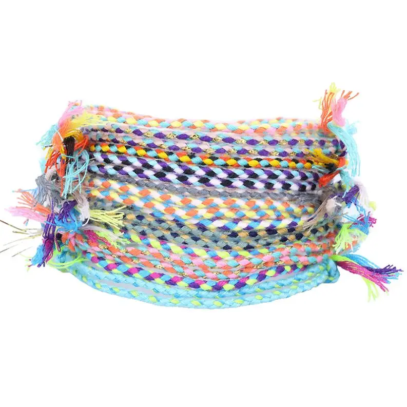 Fashion Adjustable Diy Woven Braided Rope Bracelet Unisex Hand Made Friendship Lucky String Bracelets For Women Men Jewelry Gift