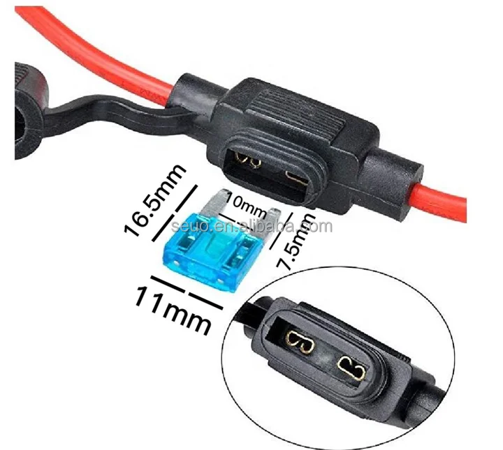 Waterproof In Line ATO/ATC fuse holder Mini standard blade auto 12V Car Add-a-circuit Fuse Tap ATM ATC In stock