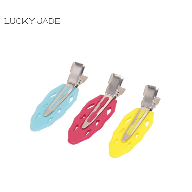 Professional Fashion New Custom Colorful Lovely Small Metal Single Prong Pin Curls Hair Clips For Beauty Salon