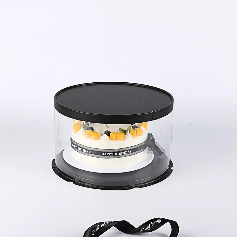 Factory Outlet Eco-friendly Valentines Day Cake Box Luxury Beautiful Tall Clear Cake Box For Cakes