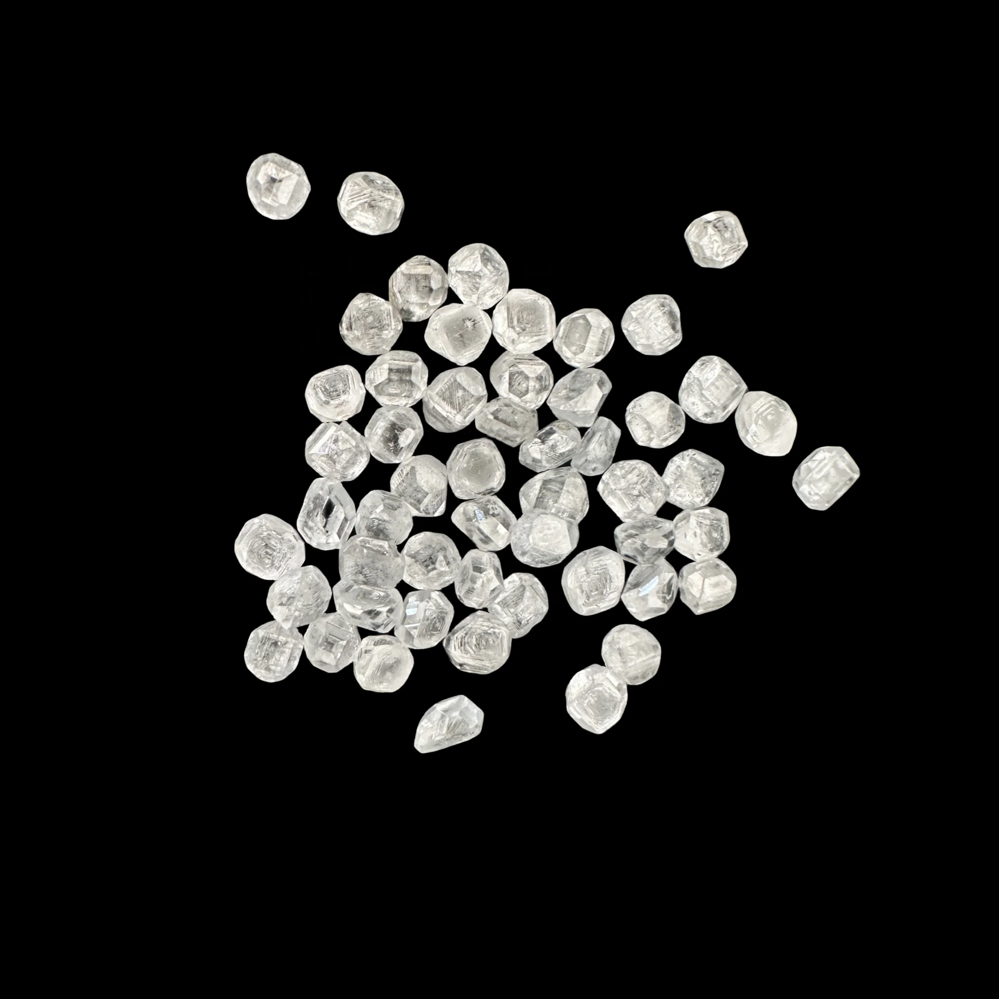 White HPHT Lab Grown Rough Uncut Diamond