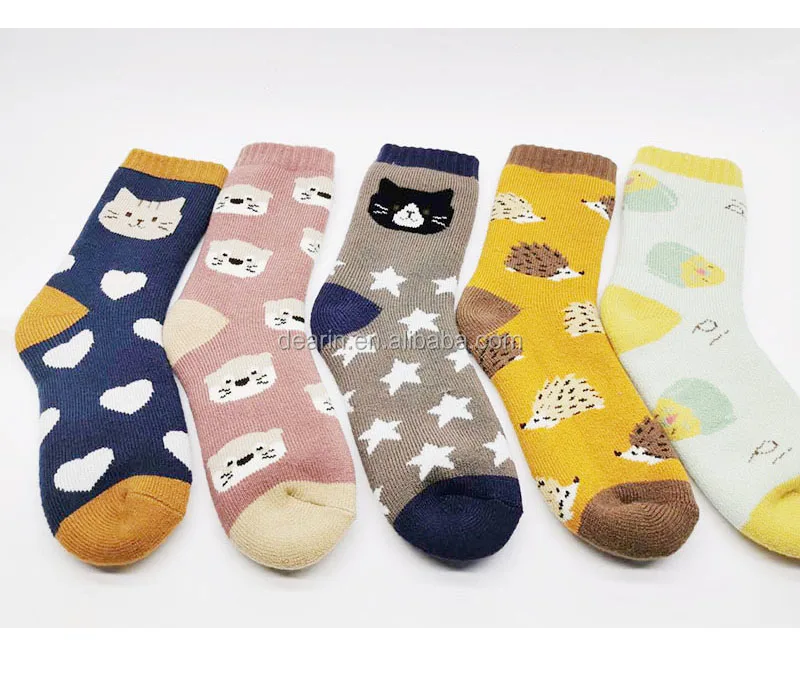 
DYLM1240 Children and kids Thick Heat Trapping Insulated Heated Boot Thermal Socks Warm Winter Crew For Cold Weather Ski sock 