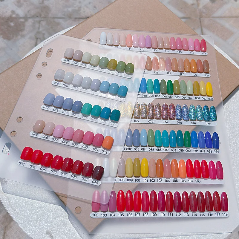 Nail Polish Gel Display Panel Detachable Activity Inside Color Card Color Sample 2024 New Large Display Book