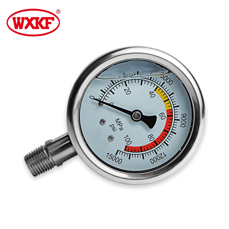 China Manufacture Waterproof IP65 manometer oil  Stainless Steel  Pressure Gauge Manometer