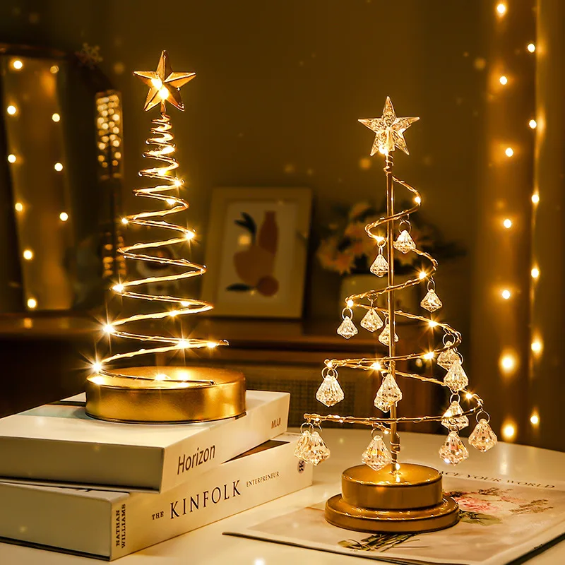 DREA Christmas gift wrought iron pentagram home accessories with lights ornaments home desktop decoration
