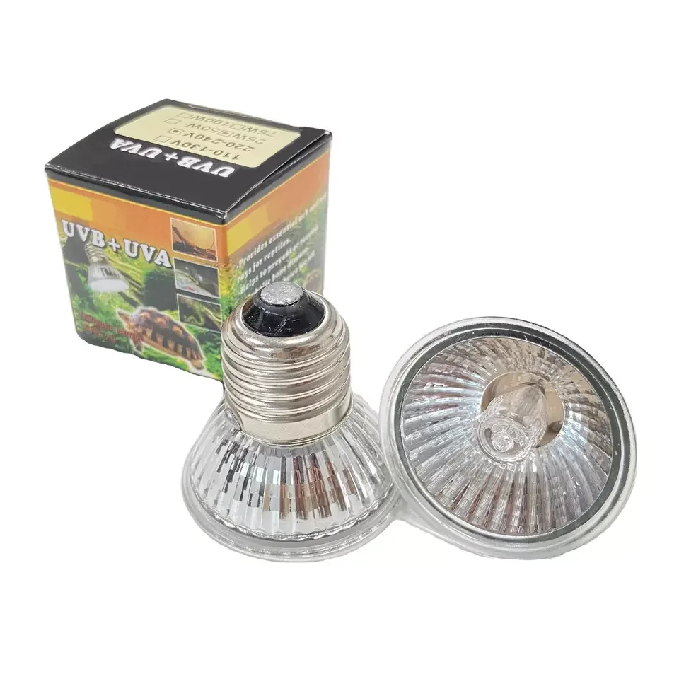 UVA UVB 3.0 Solar Reptile Lamp Turtle Basking UV Light Bulbs Heating Lamp Amphibians Lizards Temperature Control