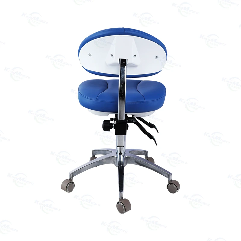 KX2324 Ergonomic Swivel Office Chair Doctor Chair Nurse Stool with Backrest Hospital Assistant Chair with Backrest