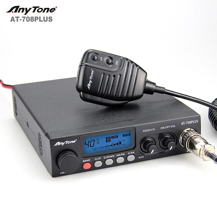 Радиоприемник ANYTONE CB 27 МГц на 708PLUS, 12 диапазонов, приемопередатчик HF 24,715-30,105 МГц