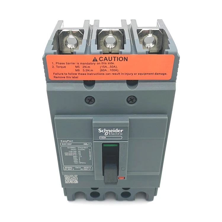 MCCB Yueqing Manufacturer 3P 63A 75A 80A EZC100F Easypact EZC Molded case circuit breaker