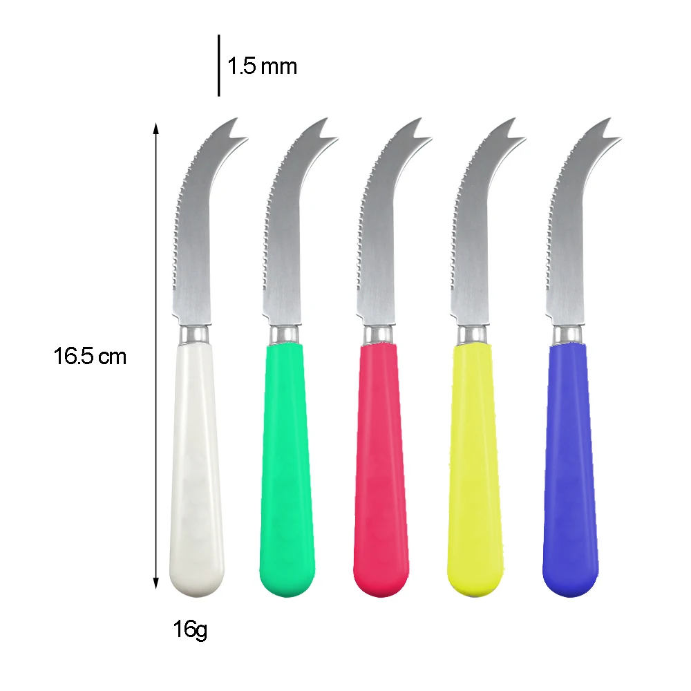 Wholesale Stainless Steel Blade Plastic Handle Children Cheese Knife