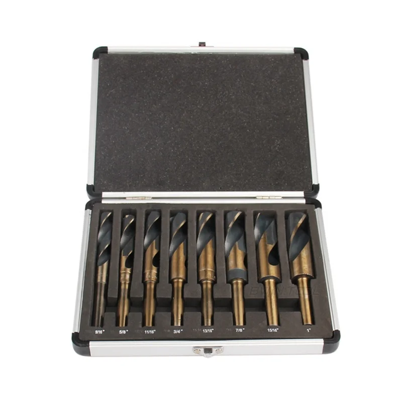 Сверло из быстрорежущей стали 9/16 дюйма-1 дюйм, 8 шт., 1/2 дюйма, с маленьким хвостовиком