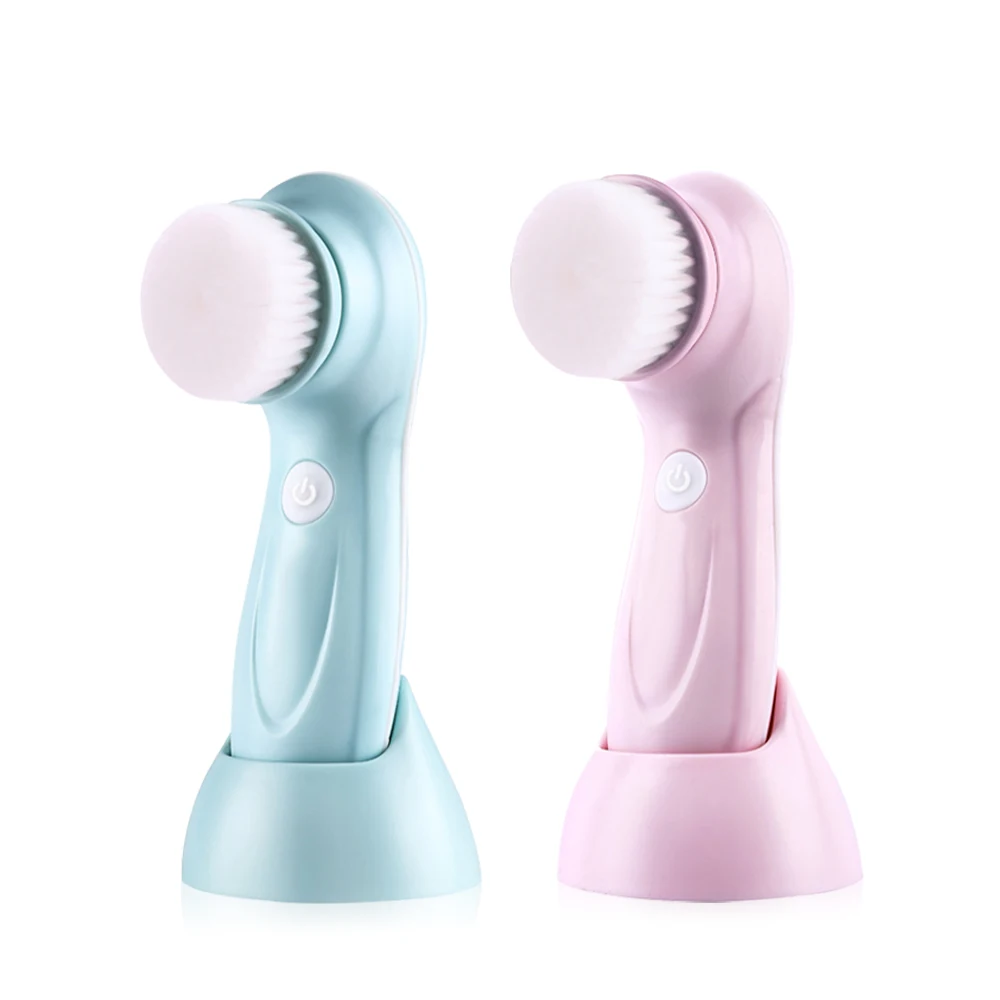 factory best seller rotating 3 in 1 Electric Beauty Face Facial Cleansing Brush and Massager