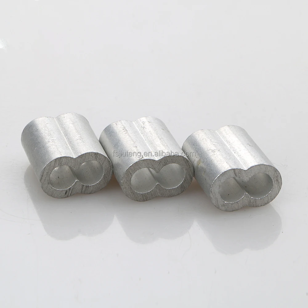 Aluminum Double Barrel Ferrule Crimping Loop Sleeve Kit for Wire Rope and Cable