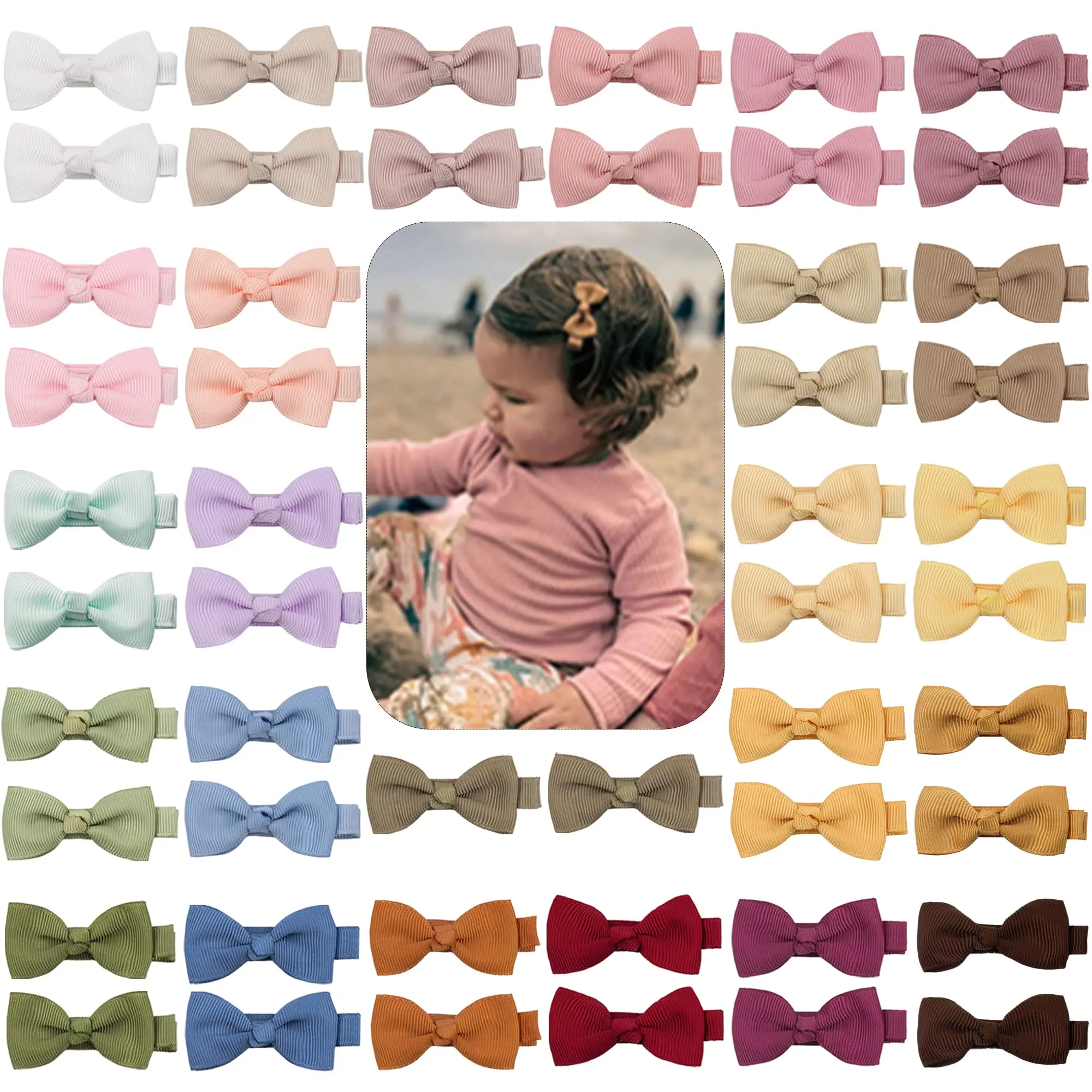 New Colorful No Trace Hair Clips Custom Fashion No Marking Beautiful Hair Clip For Baby Girls
