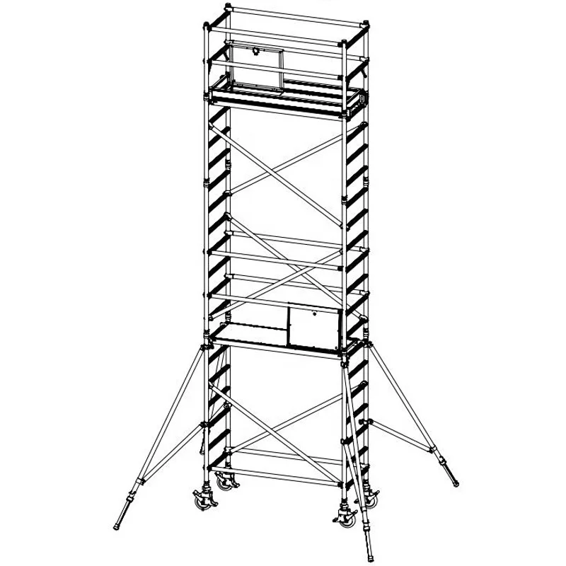 Factory price fast moving single width scaffolding aluminium