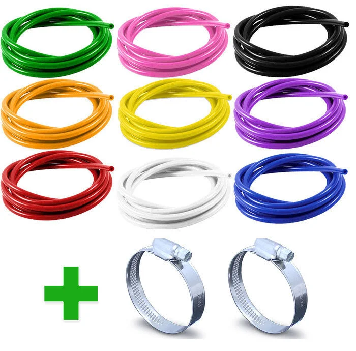 High temperature flexible 2-200mm customized water air coolant overflow silicone vacuum hose tubing