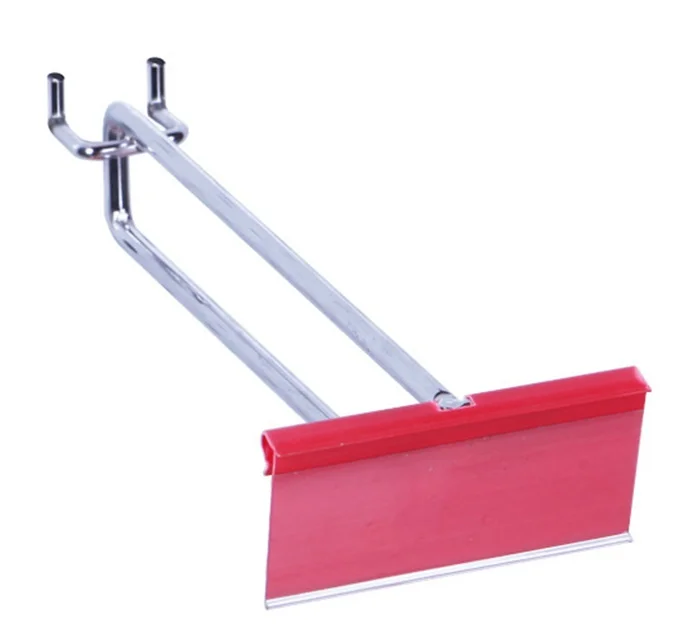 Hot sale Supermarket iron hook metal double prong pegboard hook