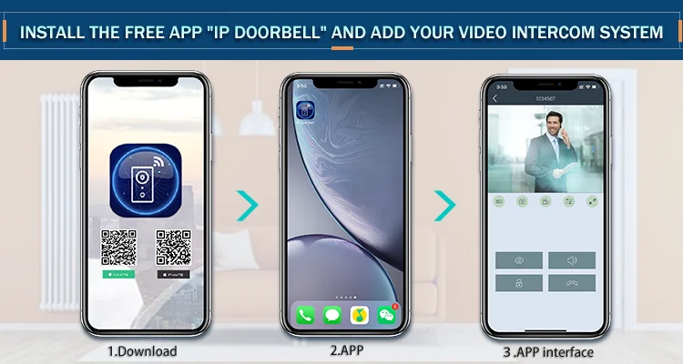  Популярные AHD 1080P IP видео домофон системы дверные звонки с wi fi камера для
