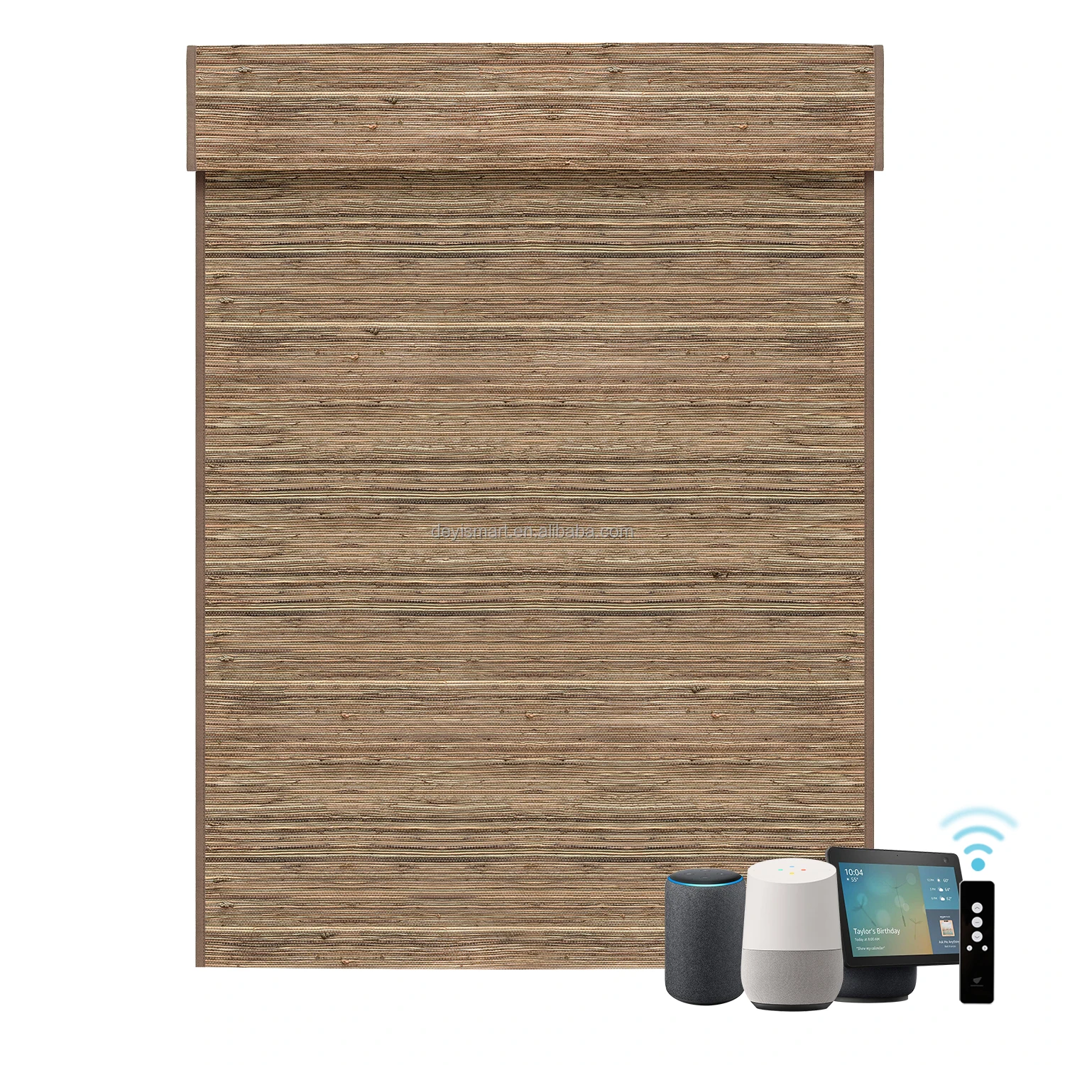 Nature Smart Roman Blind Ring Retro Light Shade Outdoor Roll Up Bamboo Shades Woven Wood Blinds