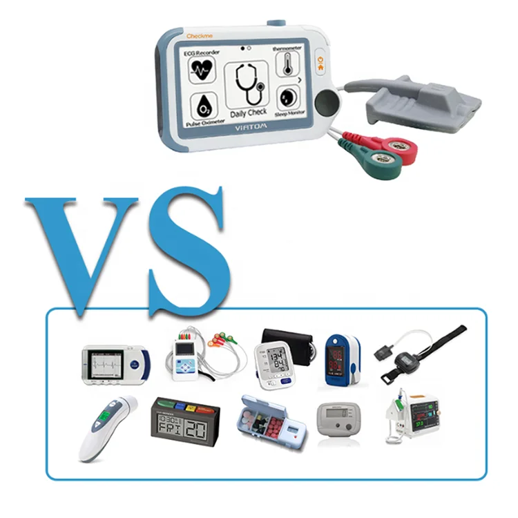 Viatom Checkme Pro Doctor Pulse Rate Monitor Reflector Apparatus EDAN ECG Machine