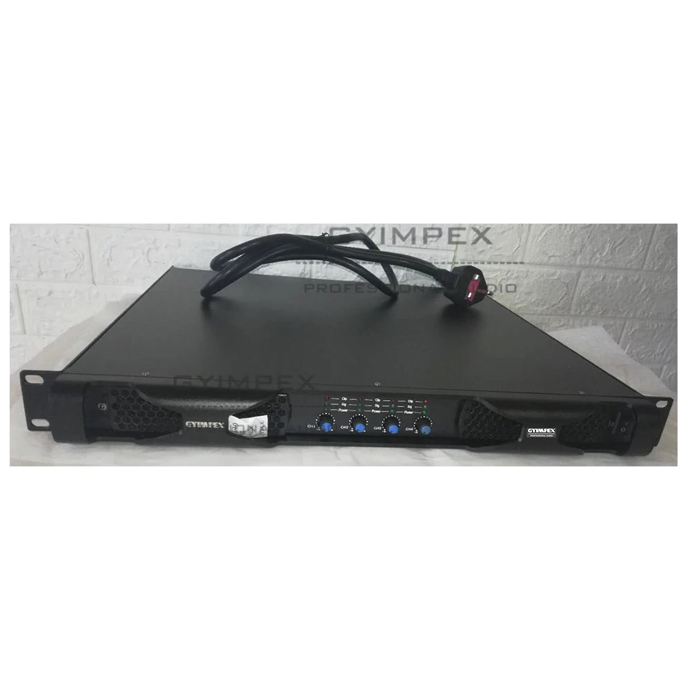 High efficient cooling system Class D bridge power 8 ohms 2000w*4 power Amplifier and Subwoofer Amplifier for Live Show