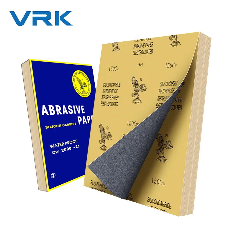 waterproof sand paper pack 100 1000 1200 p2000 dry sanding paper silicon carbide abrasive sandpaper for wood