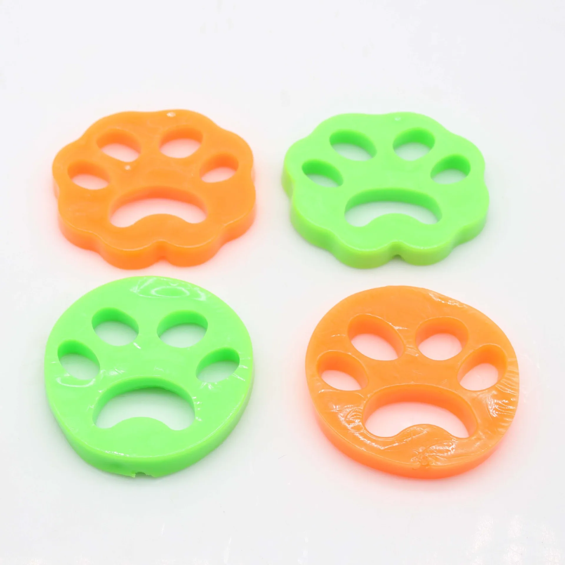 Juicepet Plastic Pet Hair Remover Double-Sided Paw Shape Sticky and Washable Cleans for Cats Lovely Pet Hair Collector