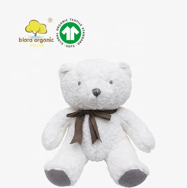 Blara Sustainable Fashion Teddy Bear Animal Plushies Toys For Baby Girls Organic Stuffed Bear Dolls