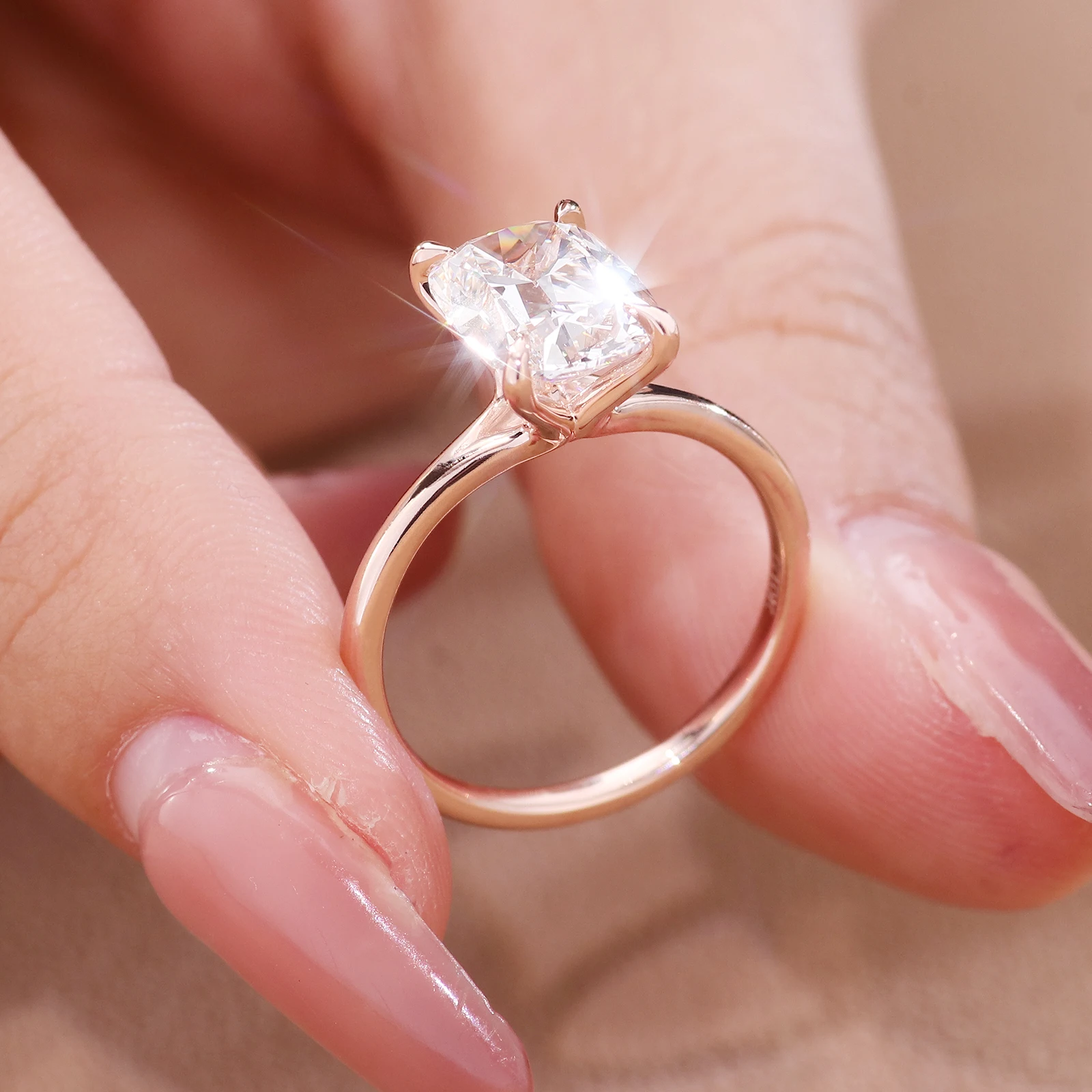 Популярное кольцо 3ct DEF VS OMC Lab Diamond с сертификатом IGI Moissanite для женщин Серебряное 10K 14K 18K на заказ