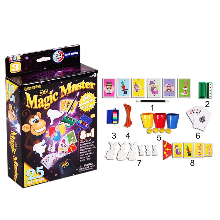 Best Selling Real Magic sets Collection 25 Magic Trick Game Kit For Adults