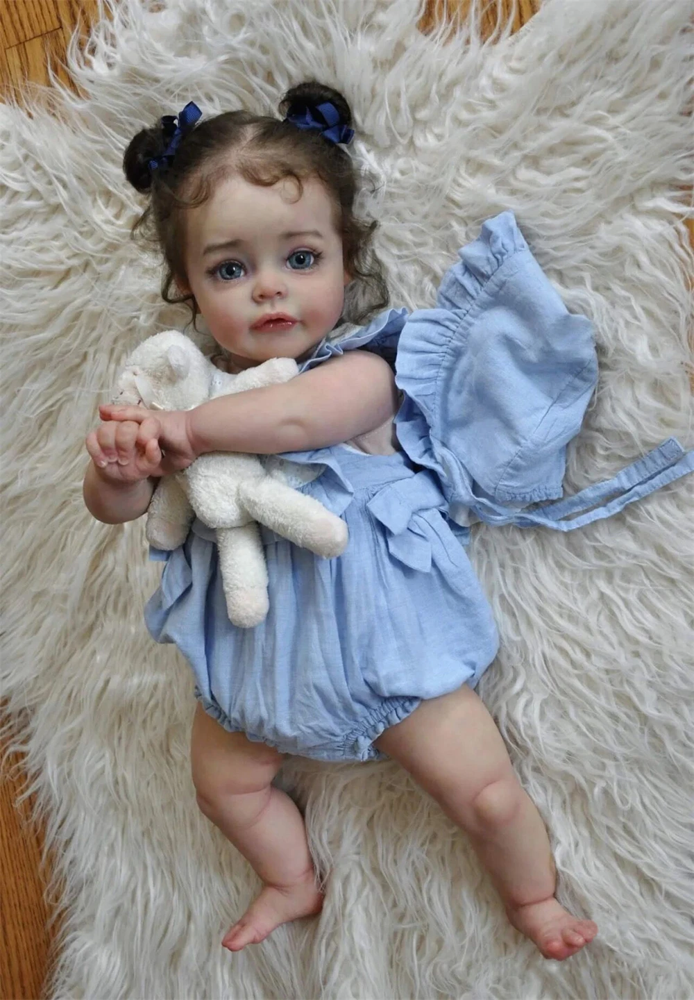 Cute 60cm 24 INCH Non-Toxic Baby Doll Lifelike Diy Houseplay Playmate Reborn Baby