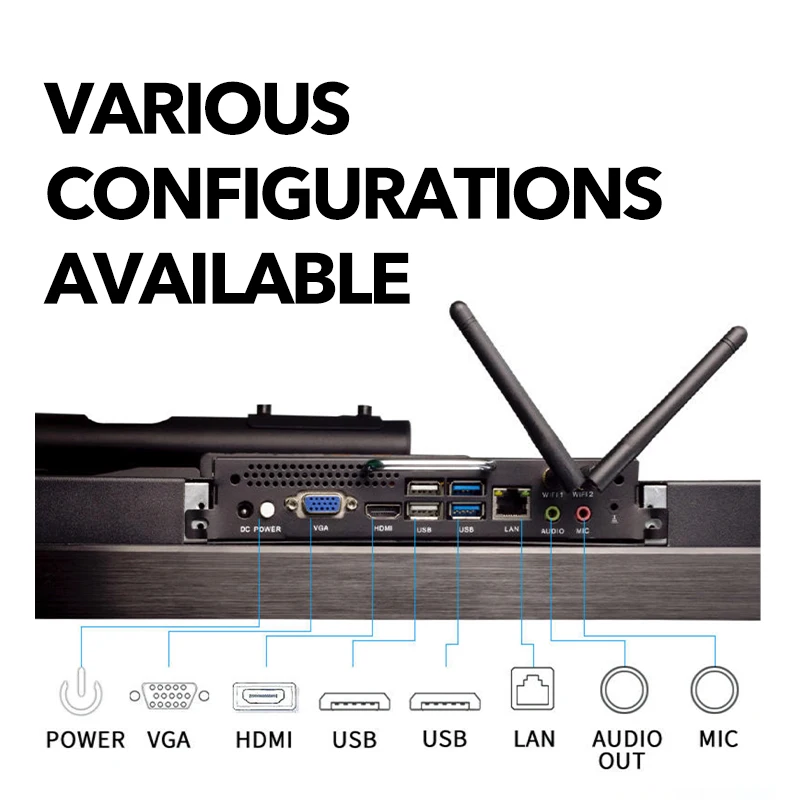 Weier ODM 4K Android OPS 65 Inch Interactive Display Smart board 75 Inch Touch Screen Monitor Interactive Whiteboard