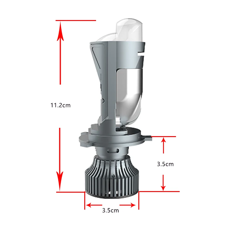 Canbus car LED light super brightness 100W 9000lm projector lens perfect cutting line H4 LED  high low beam headlight bulbs