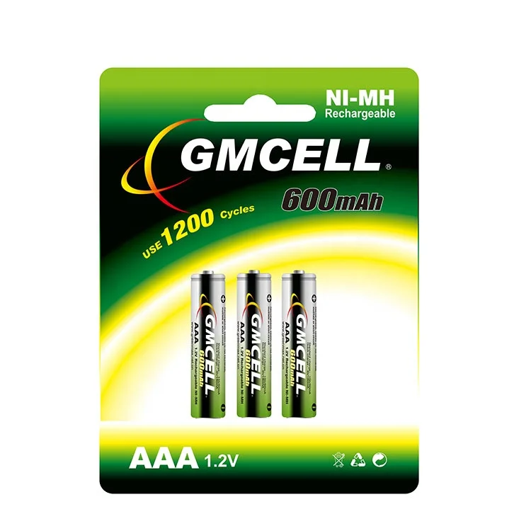 NI-MH 2/3aaa battery 1.2v aaa 600mah 1.2v ni-mh rechargeable battery 1.5v aa ni-mh rechargeable battery