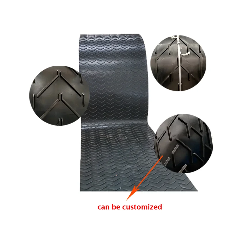 rubber ribbed conveyor belt pattern rubber conveyor belt profiled chevron rubber conveyor belt
